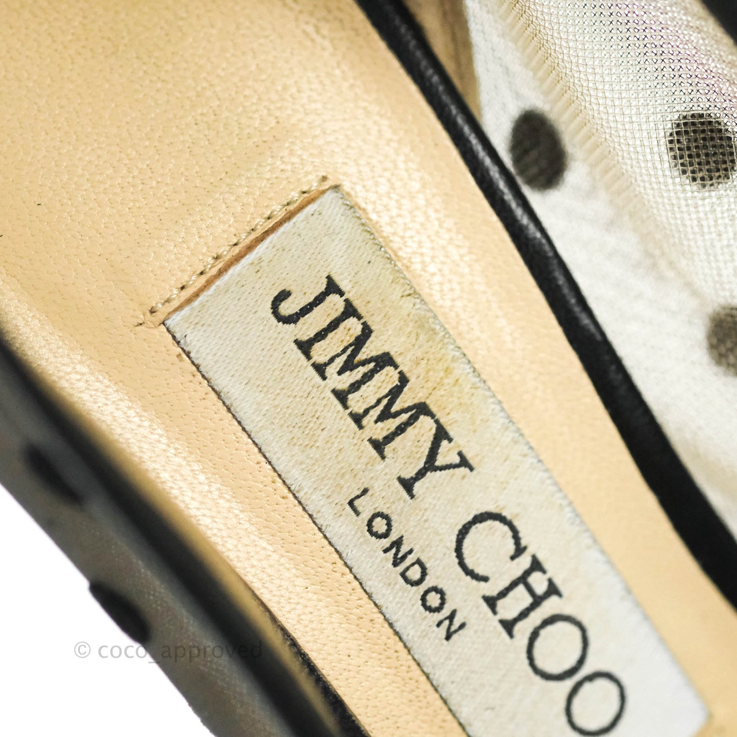 Jimmy Choo Romy 100 Polka Dot Mesh Pumps in Black