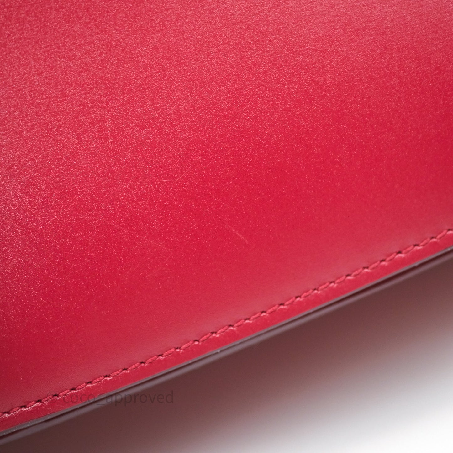 Celine Small Classic Box Flap Red Calfskin