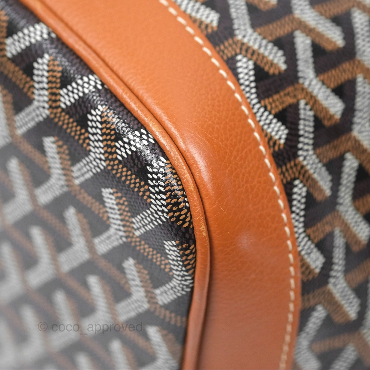 Goyard Petit Flot Bucket Bag Black & Tan Goyardine