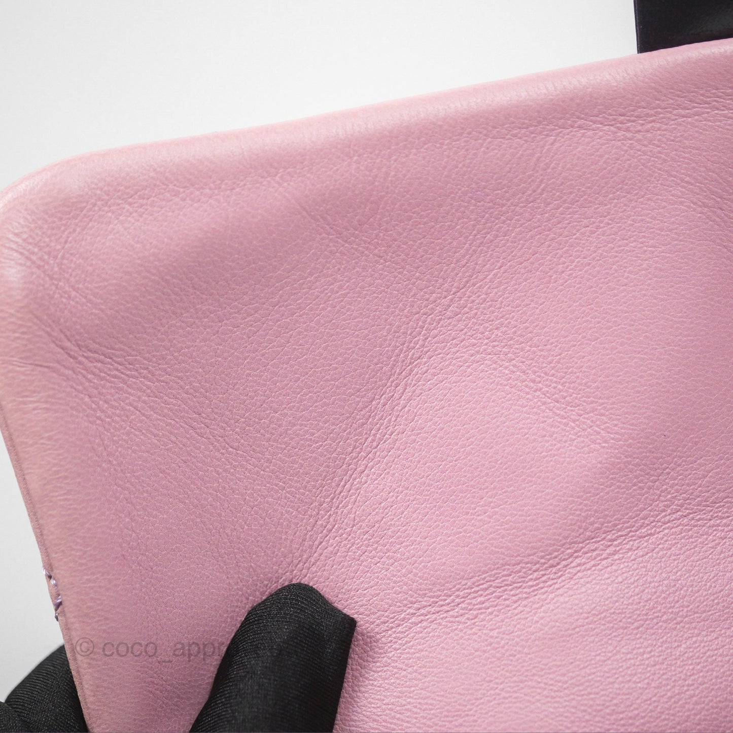 Chanel Medium Bicolor CC Chain Flap Pink/Black Lambskin Silver Hardware