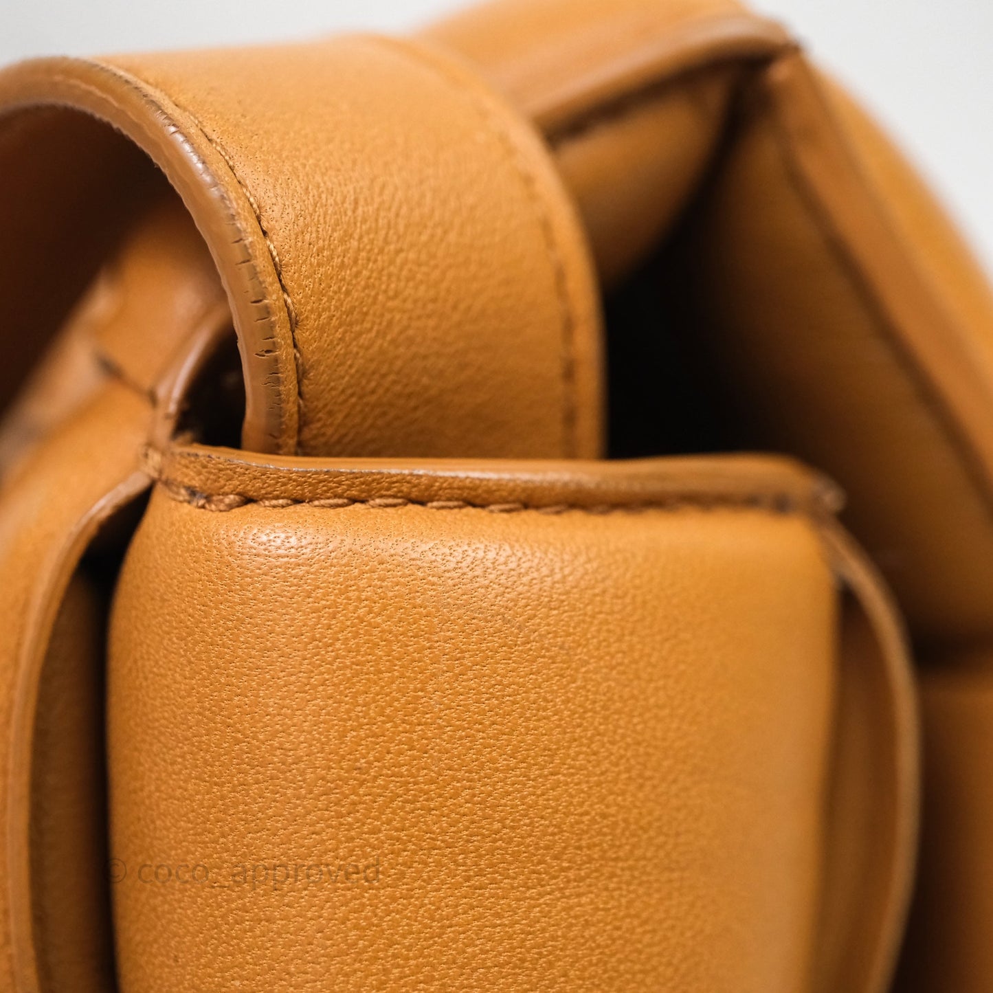 Bottega Veneta Padded Cassette Camel Lambskin