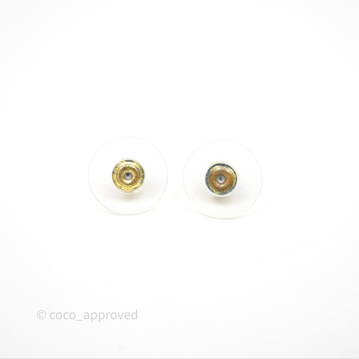 Chanel Crystal CC Chain Pendant Earrings 21B