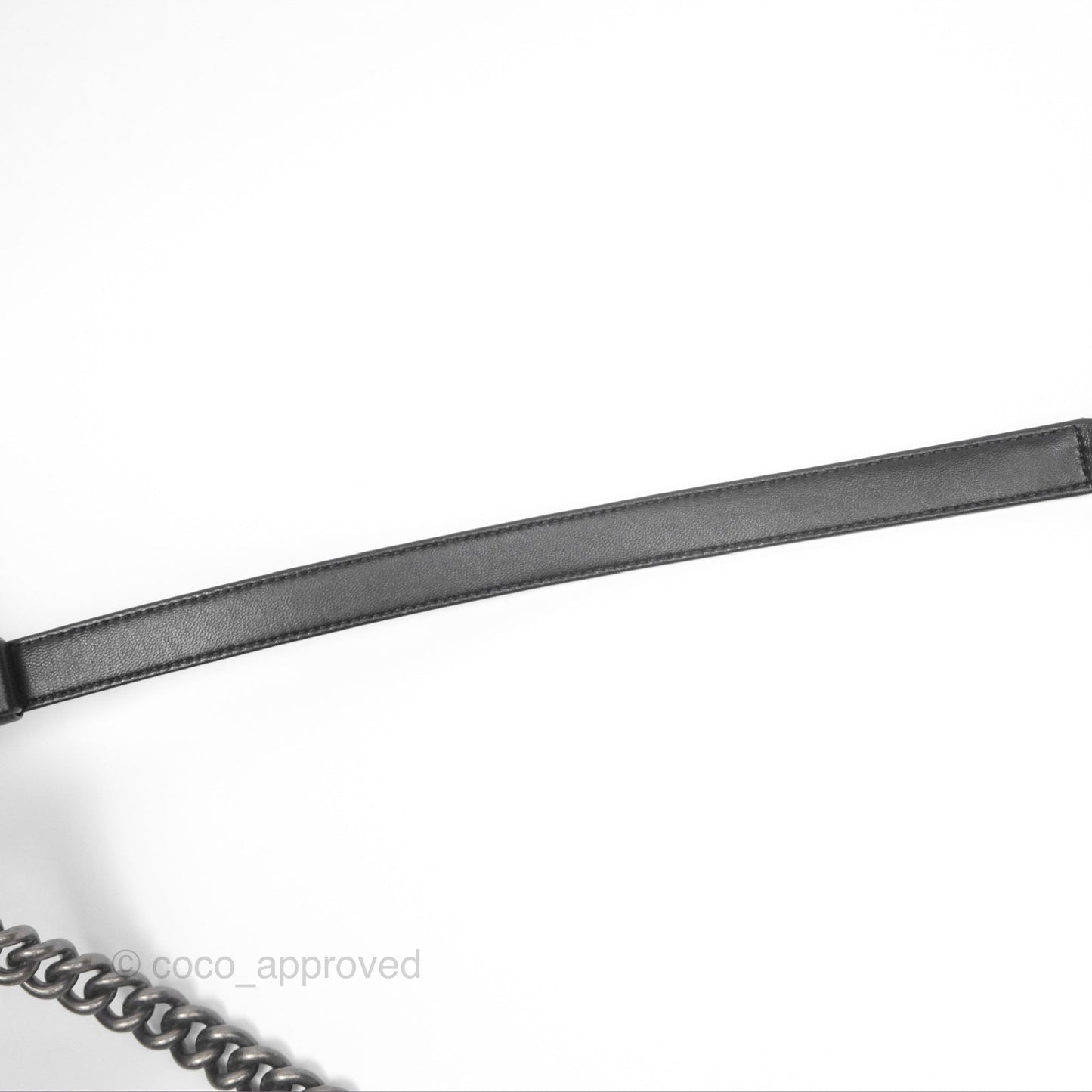 Chanel Quilted New Medium Boy Black Lambskin Ruthenium Hardware