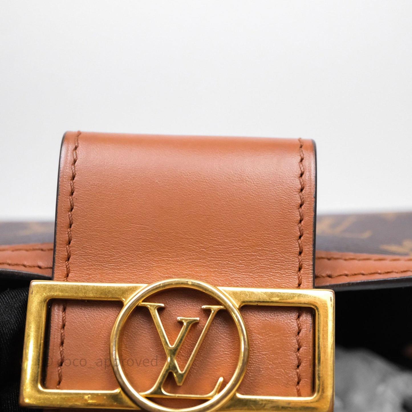 Louis Vuitton Mini Dauphine Monogram Tan Calfskin