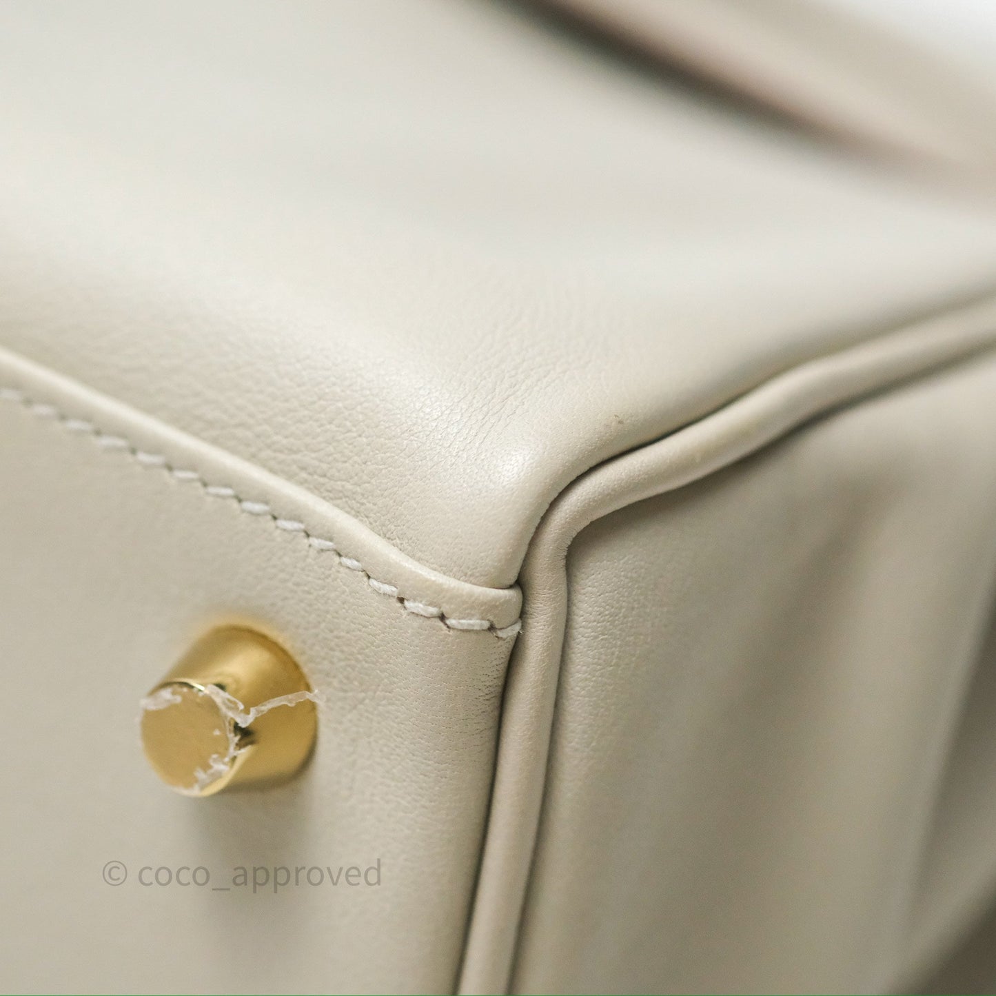 Hermès Retourne Swift Kelly 25 Gris Perle 80 Gold Hardware
