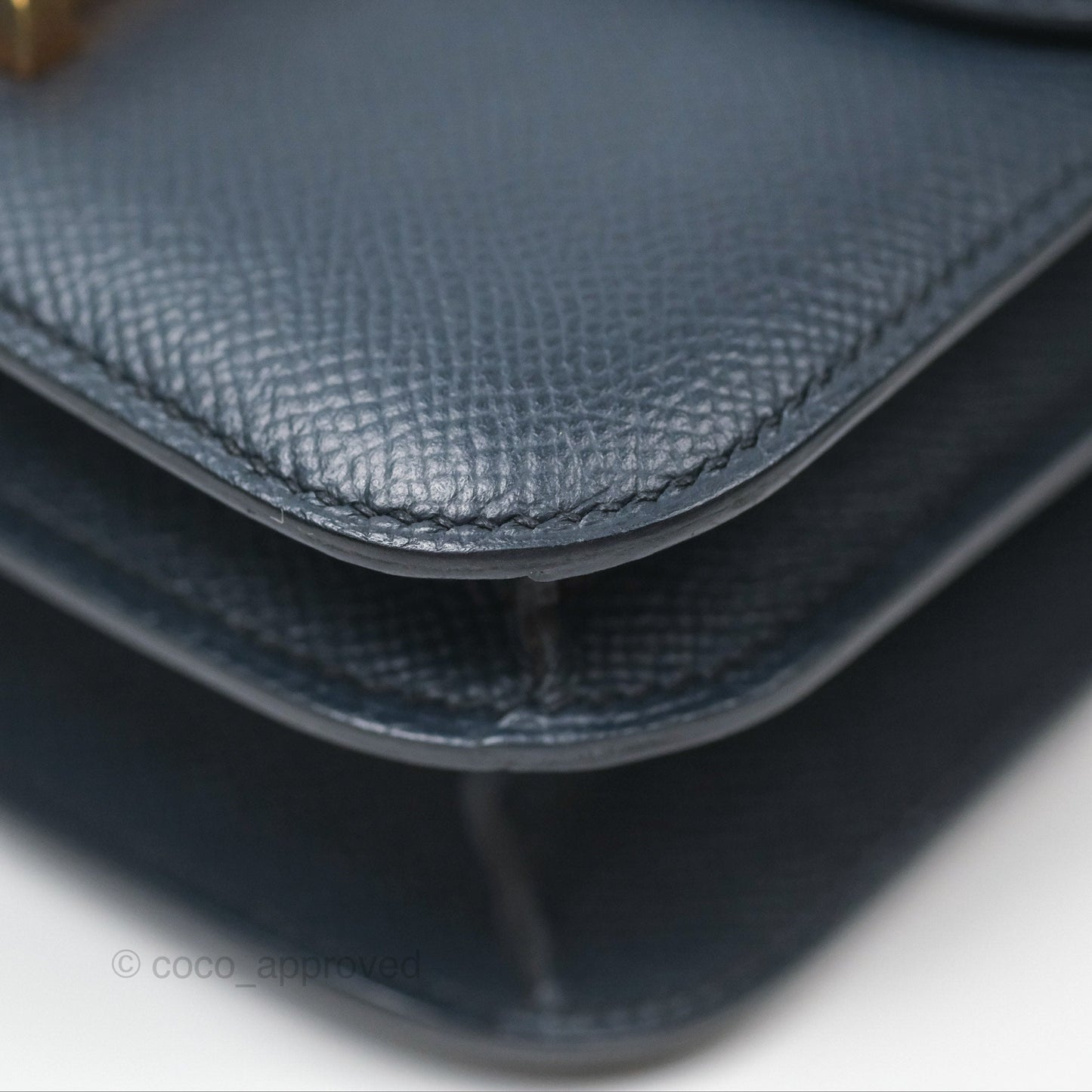Hermès Constance Mini 18cm Bleu Nuit 2Z Epsom Rose Gold Hardware