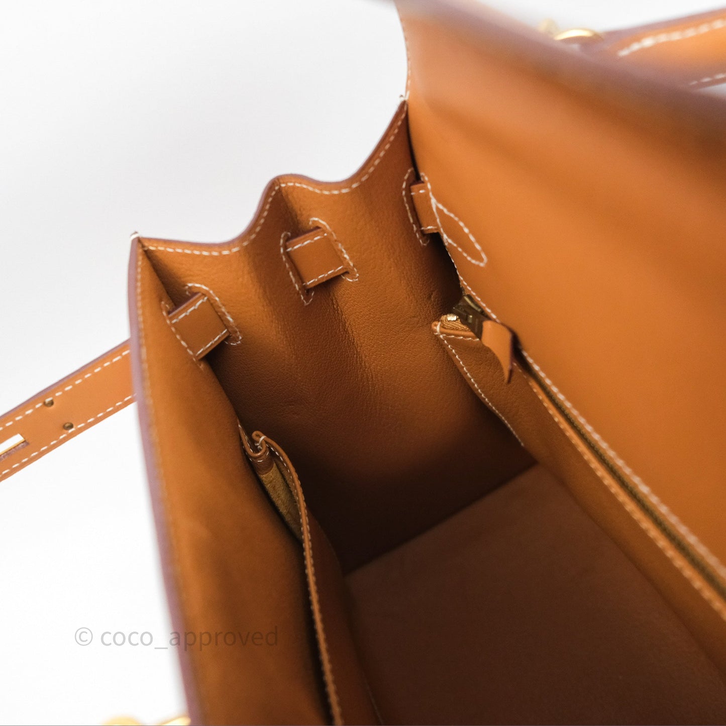 Hermès Kelly II 28 Sellier Gold 37 Chamonix Leather Gold Hardware