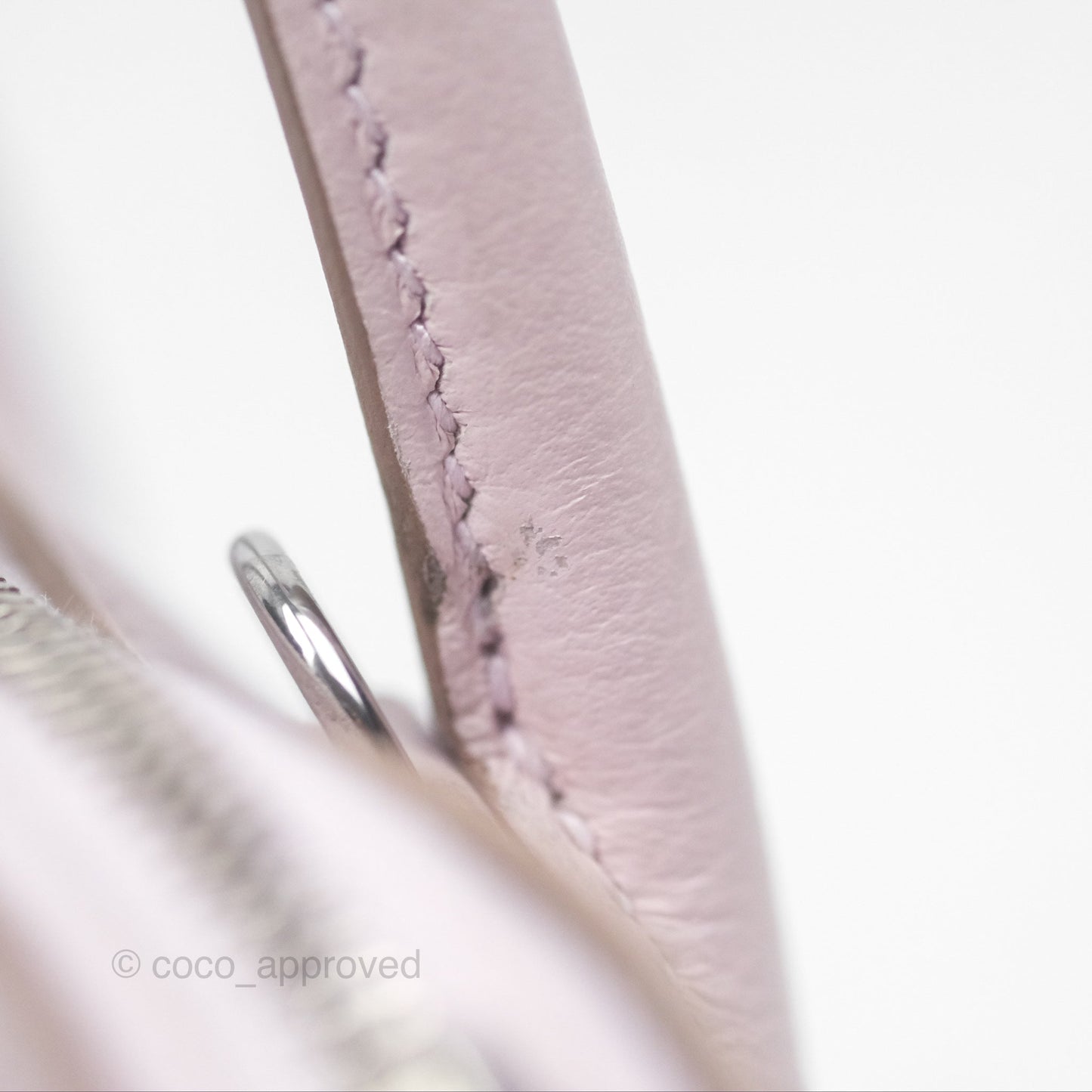 Hermès Bolide Mini 1923 Verso Evercolor Mauve Pale 09/ Caramel 28 Palladium Hardware