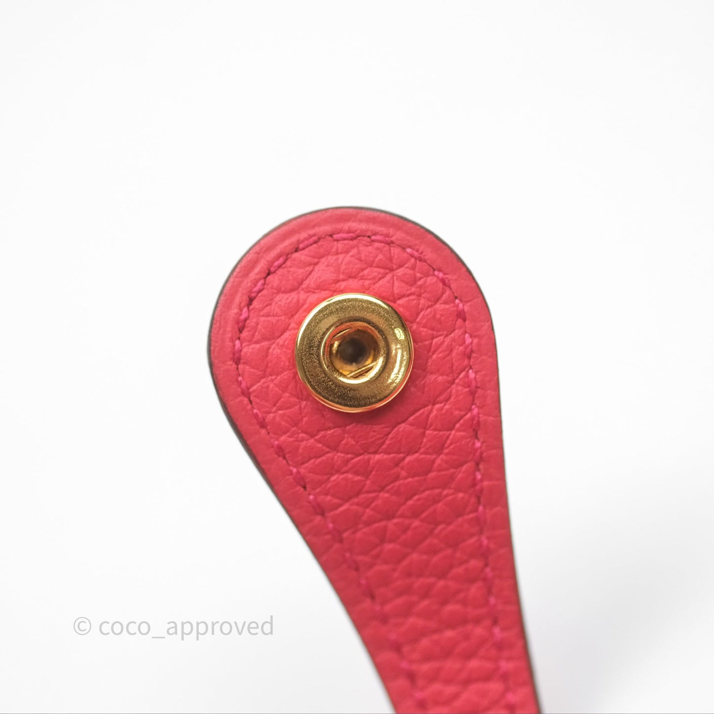 Hermès Mini Evelyne 16 Rose Texas 0E Clemence Gold Hardware