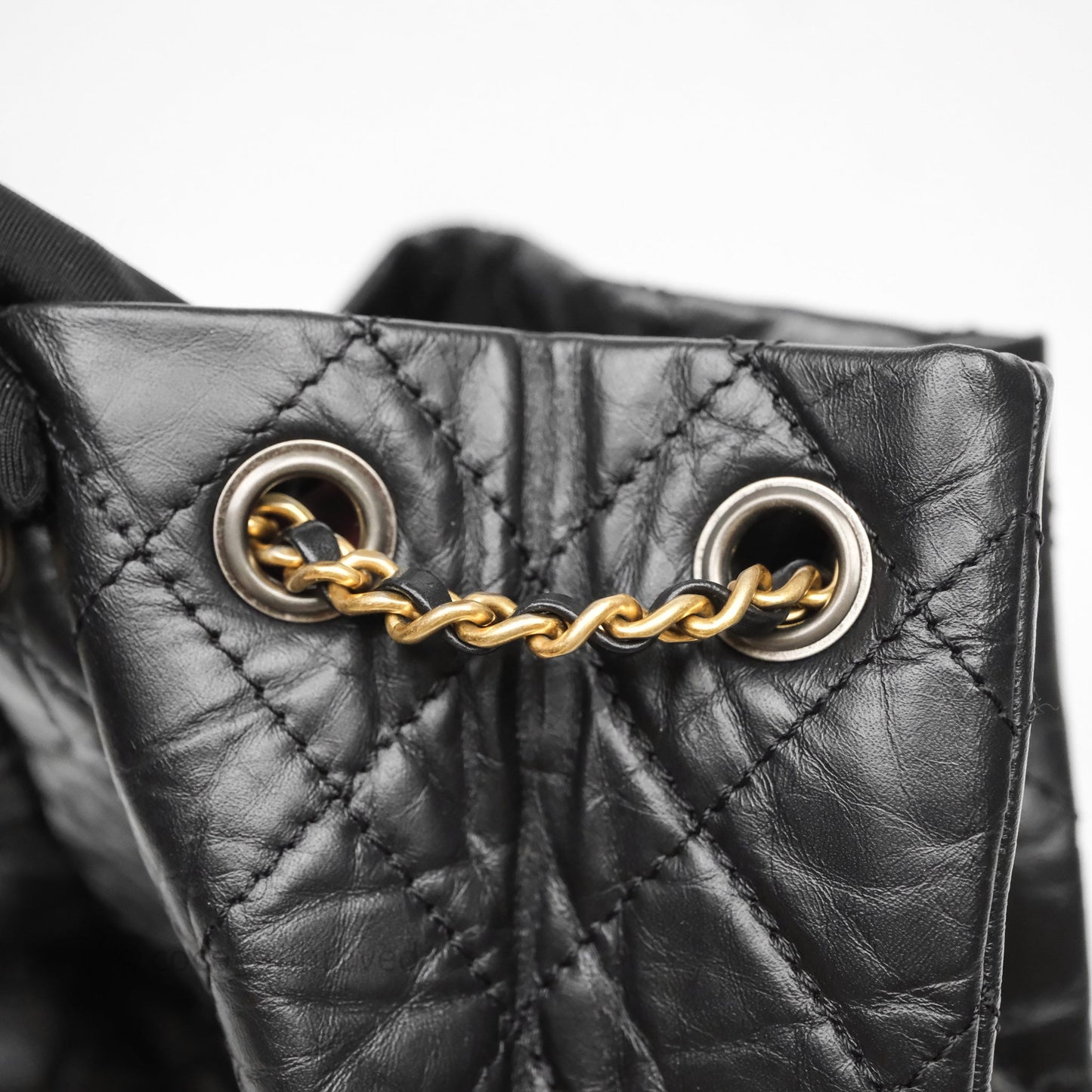 Chanel Small Gabrielle Backpack Black Aged Calfskin