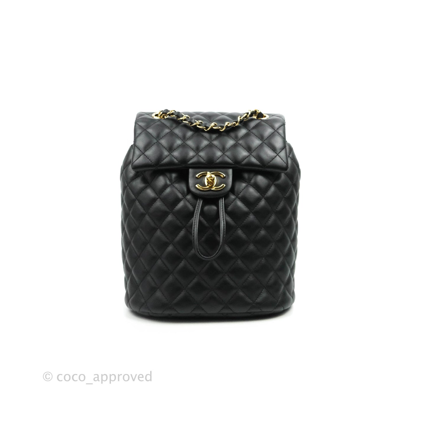Chanel Quilted Small Urban Spirit Backpack Calfskin Black Gold Hardware