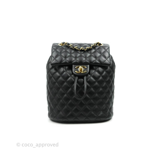 Chanel Quilted Small Urban Spirit Backpack Calfskin Black Gold Hardware
