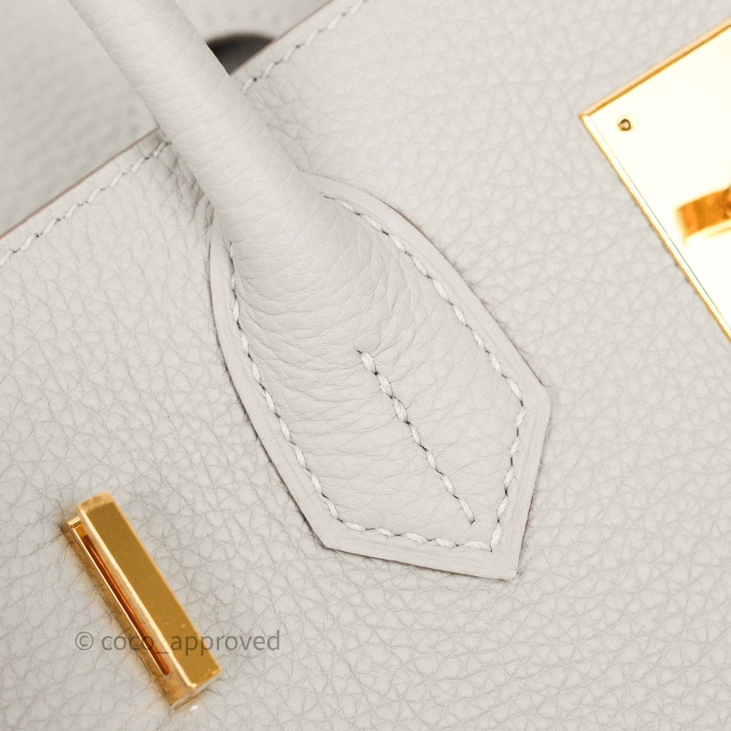 Hermès Birkin 30 Retourne Gris Perle 80 Togo Gold Hardware
