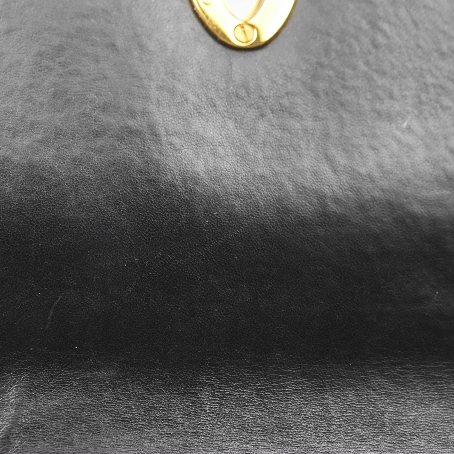 Chanel Vintage Flap Bag Black Lambskin 24K Gold Hardware
