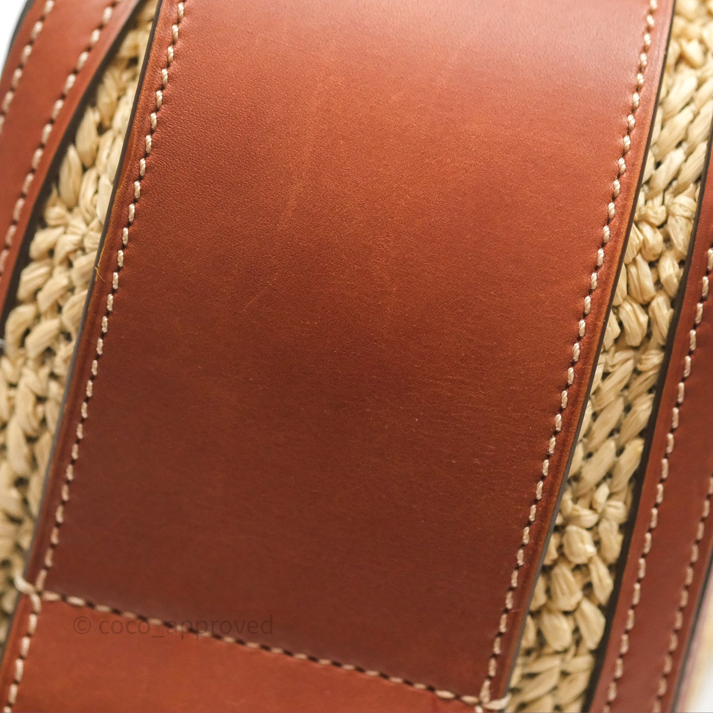 Delvaux Cool Box MM Bohème Raffia Brown