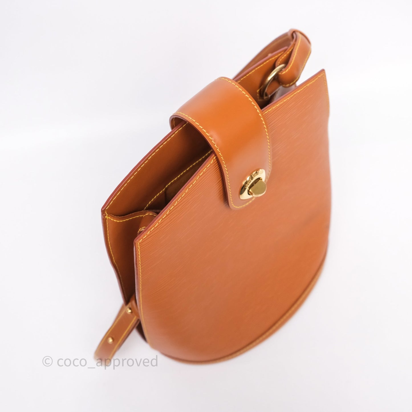 Louis Vuitton Cluny Shoulder Bag Brown Epi