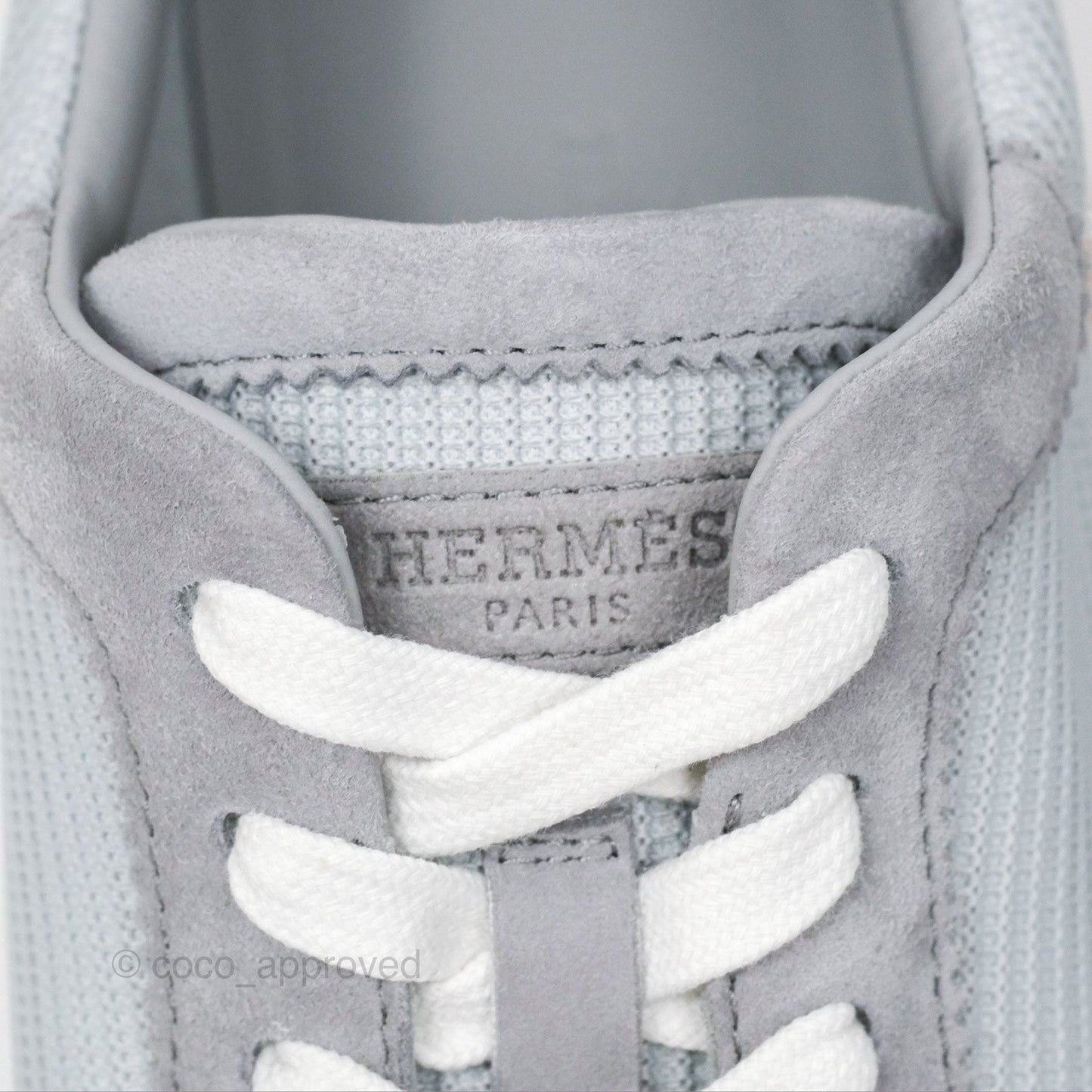 Hermès Sneaker Femme Bouncing Mesh Technique/ Chevre Gris Temperance