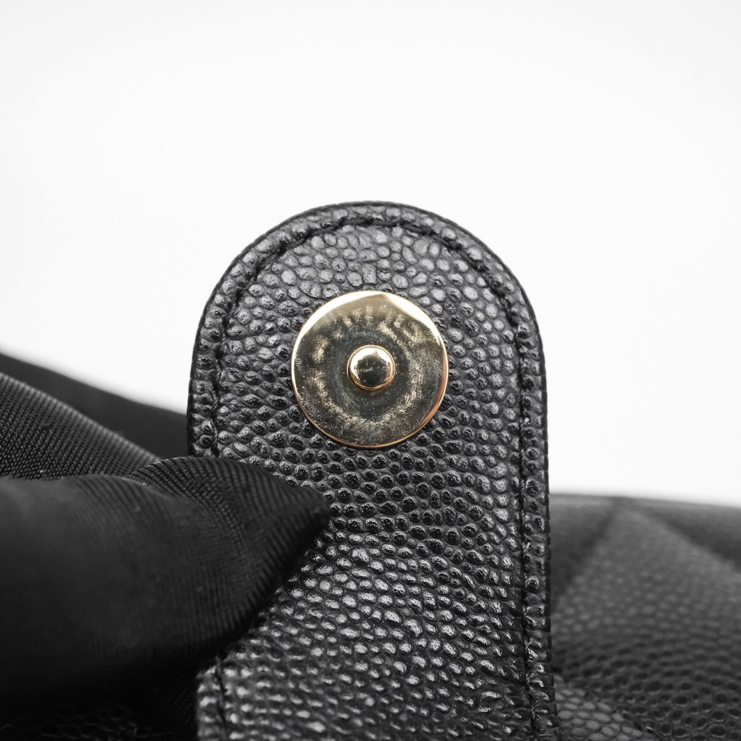 Chanel Mini Camera Bag with Chain Black Caviar Gold Hardware 24S