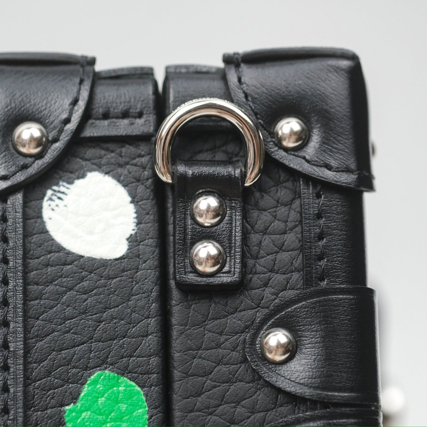 Louis Vuitton x Yayoi Kusama Petite Malle In Black Silver Hardware