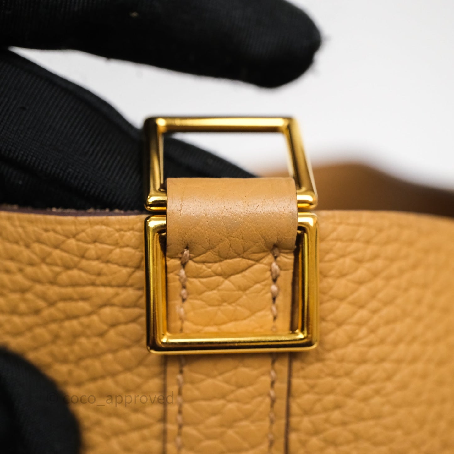 Hermès Picotin 22 Biscuit 4B Clemence Gold Hardware