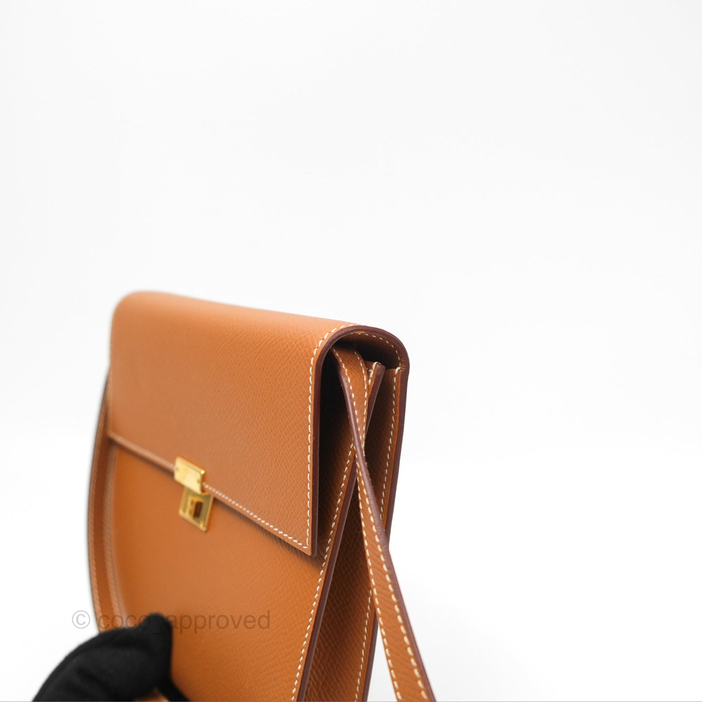 Hermès Clic 12 Wallet Gold Epsom Gold Hardware