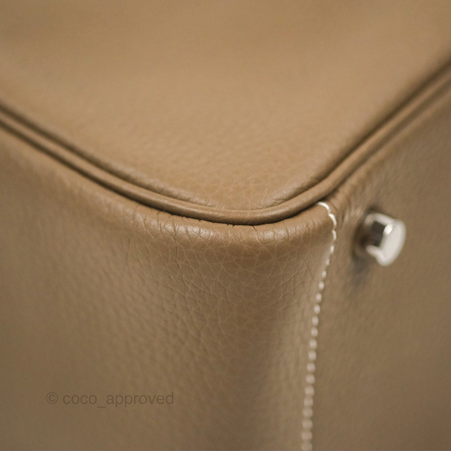 Hermès Lindy 26 Etoupe Clemence Palladium Hardware