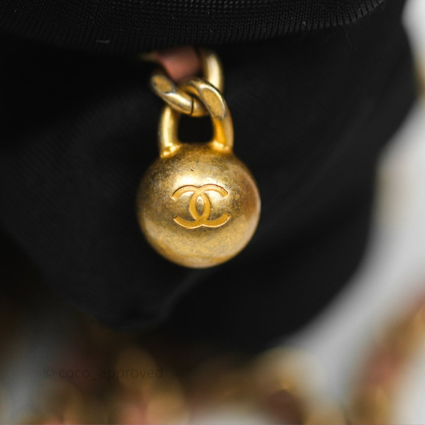 Chanel Mini Pearl Crush Vanity With Chain Pink Gold Hardware