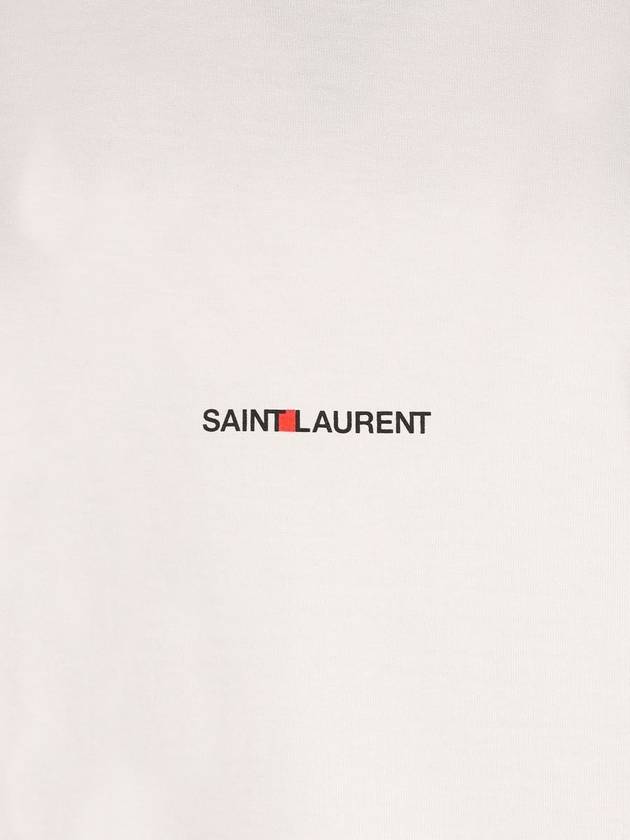 Luxury Saint Laurent Rive Gauche Short Sleeve T-Shirt White