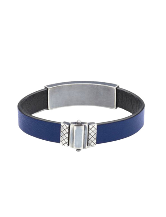 Luxury Bottega Veneta Starry Blue Leather Vintage Bracelet