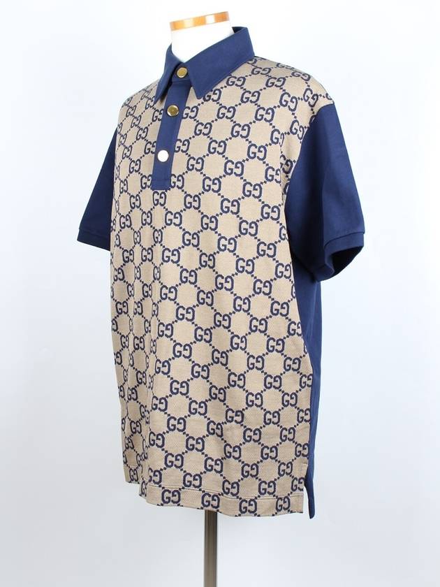 Luxury Gucci Trending 2025 Jumbo GG jacquard silk blend polo shirt XL