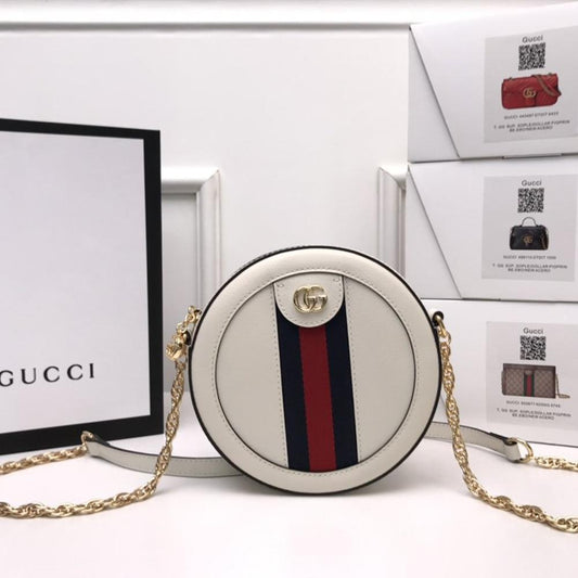 Luxury Gucci Ophidia mini GG round shoulder bag