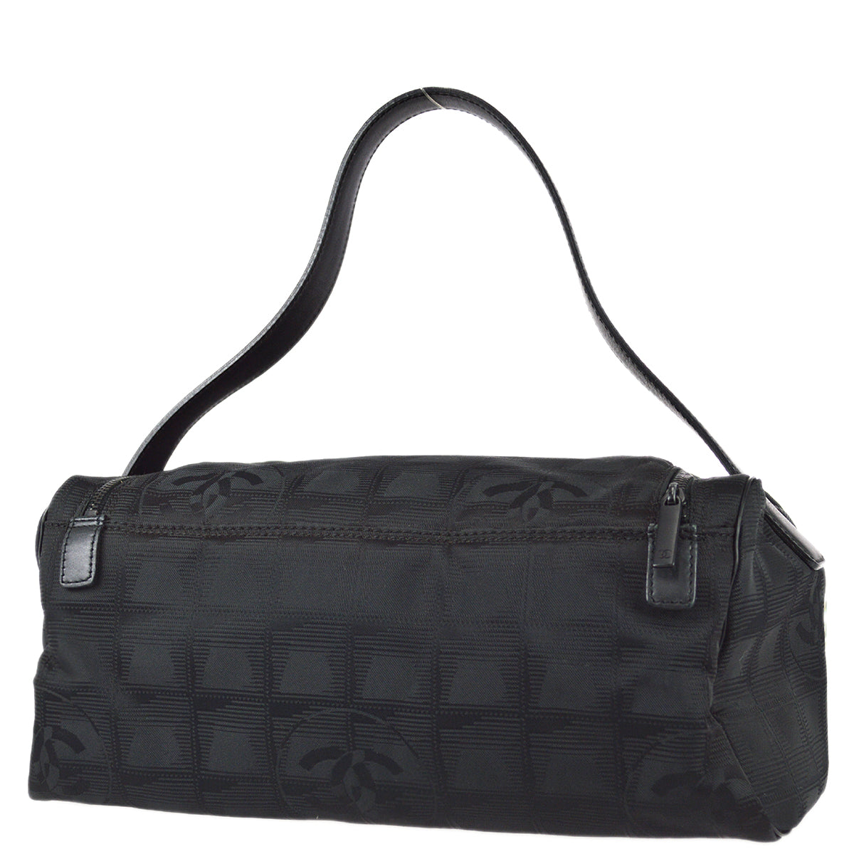 Luxury Chanel 2000-2001 Black Jacquard New Travel Line Handbag