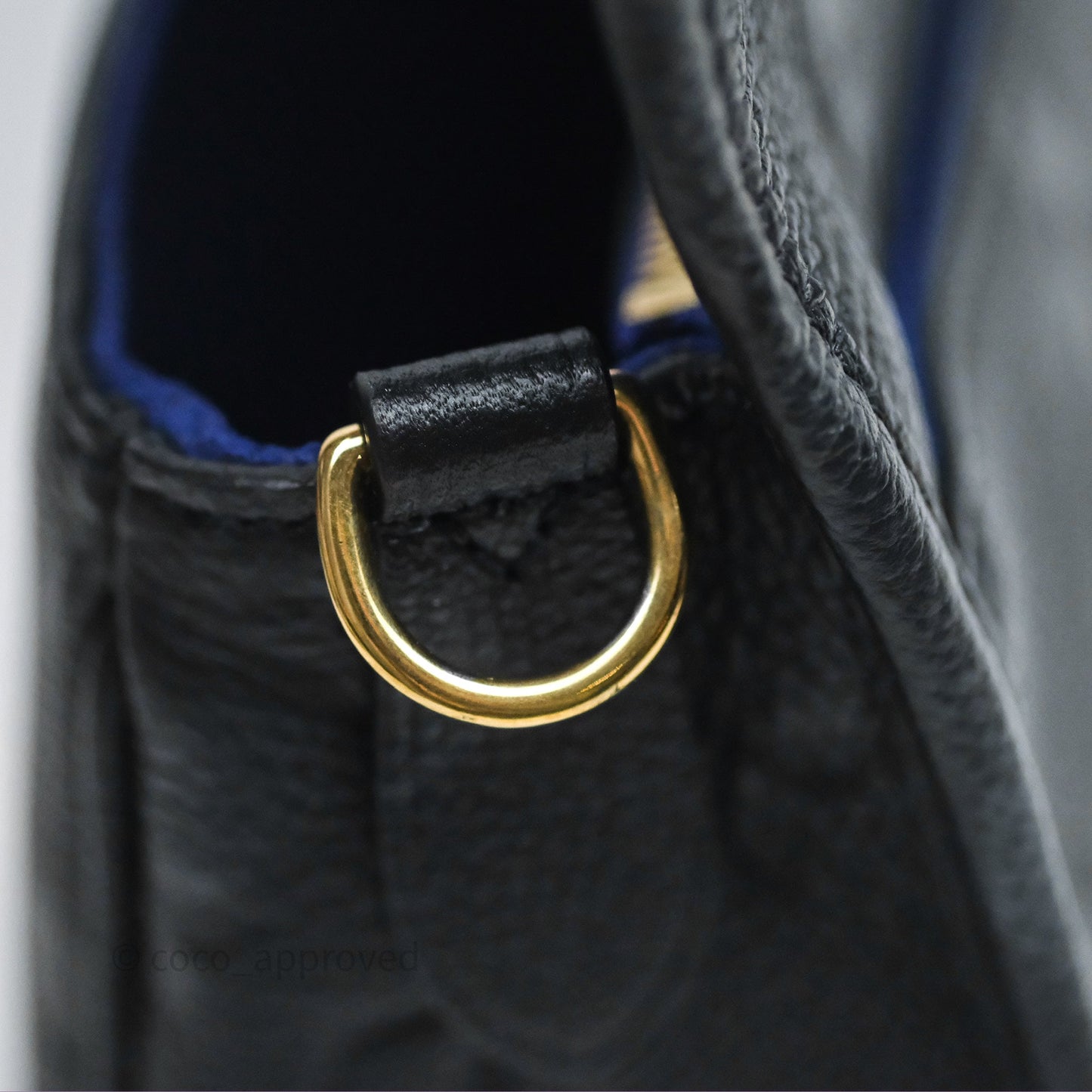 Louis Vuitton Diane Bag Black Monogram Empreinte Leather Gold Hardware