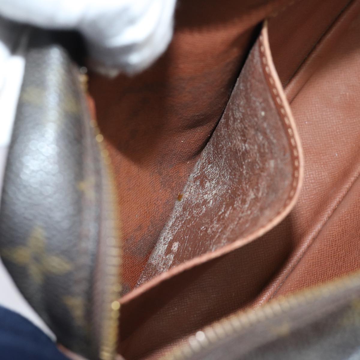 LOUIS VUITTON Monogram Compiegne 28 Clutch Bag M51845 LV 78057