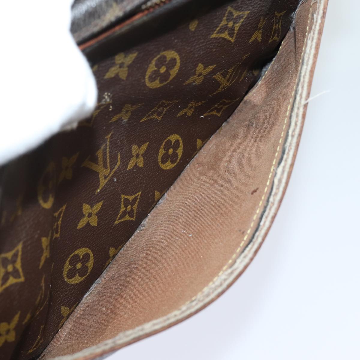 LOUIS VUITTON Monogram Compiegne 28 Clutch Bag M51845 LV 78057