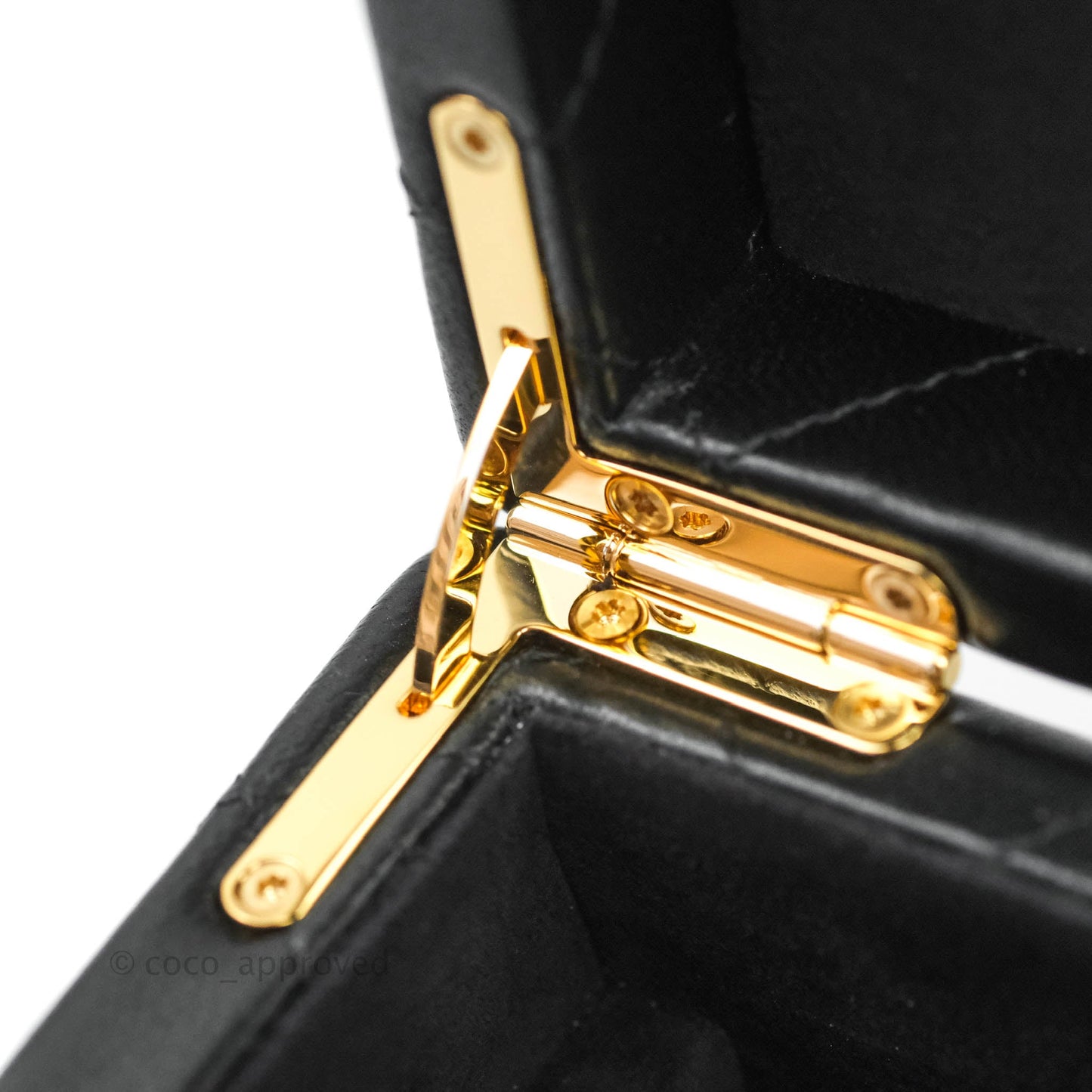 Chanel Jewellery Box Quilted Black Lambskin Gold Hardware