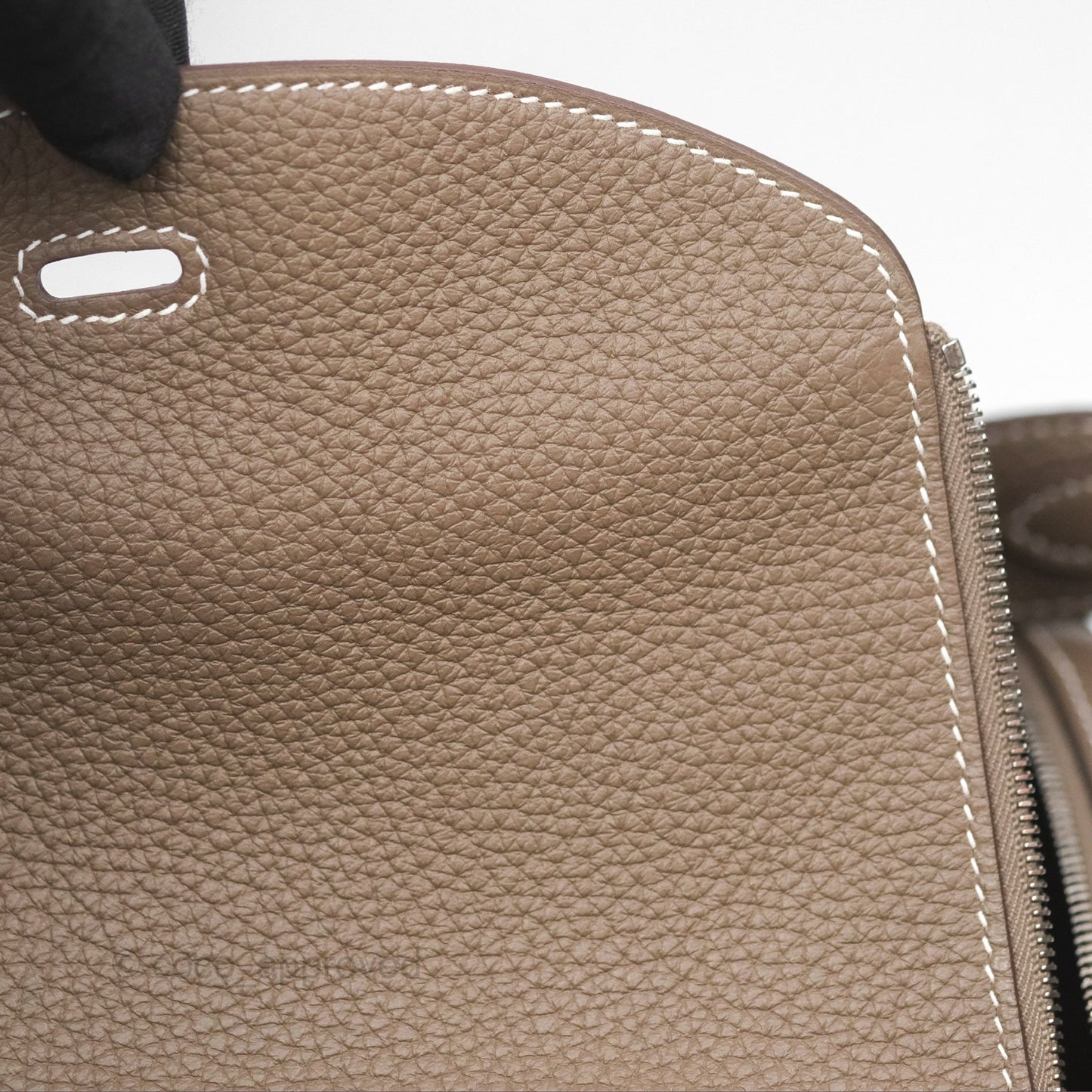 Hermès Lindy 26 Clemence Etoupe 18 Palladium Hardware
