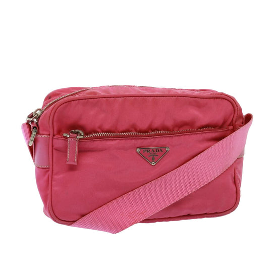 Luxury PradaShoulder Bag Nylon Pink 78078