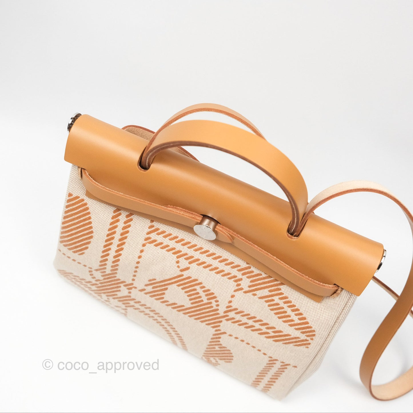 Hermès Herbag Zip 31 Bride De Gala Sable/ Ecru-Beige/ Nat sable Canvas Palladium Hardware