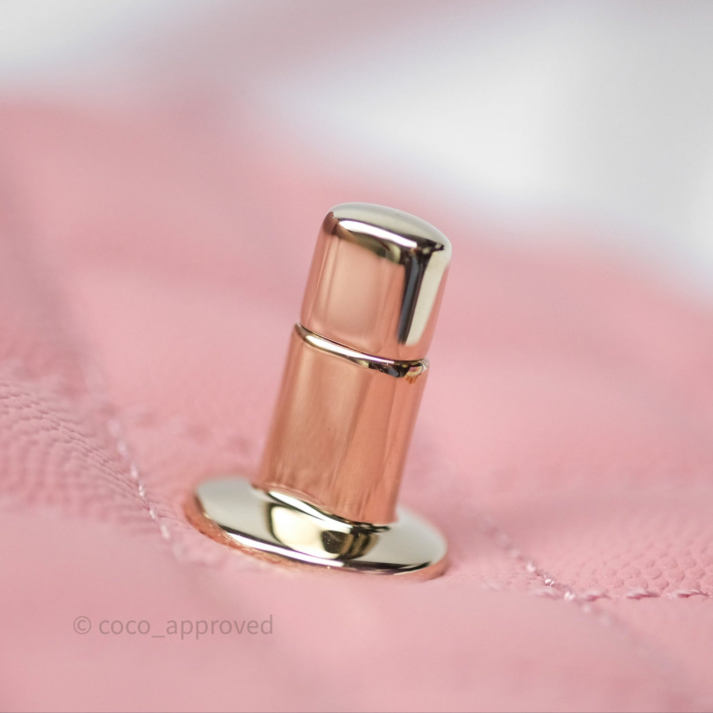 Chanel Mini Coco Handle Quilted Pink Caviar Gold Hardware