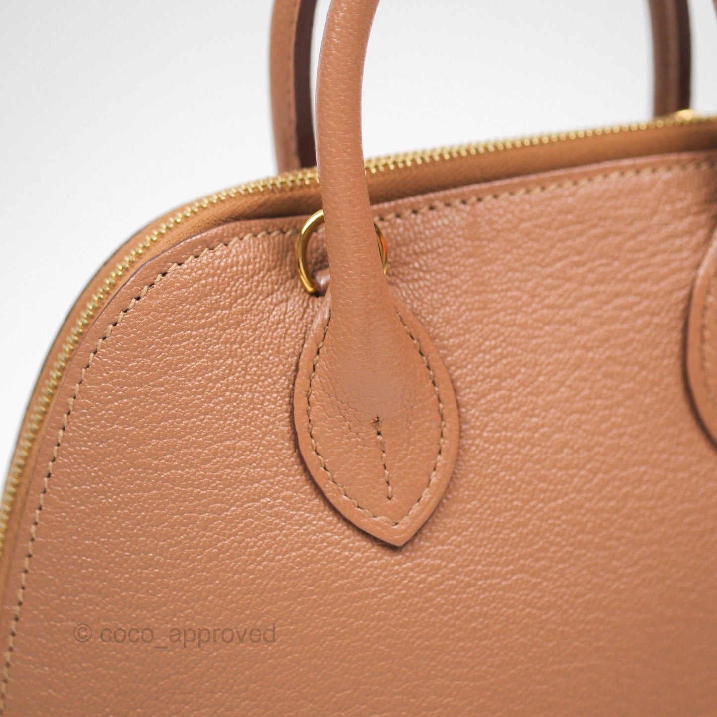Hermès Bolide Mini 1923 Quebracho 2J Chevre Mysore Gold Hardware