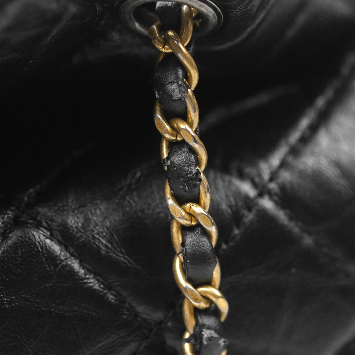 Chanel Small Gabrielle Backpack Black Aged Calfskin