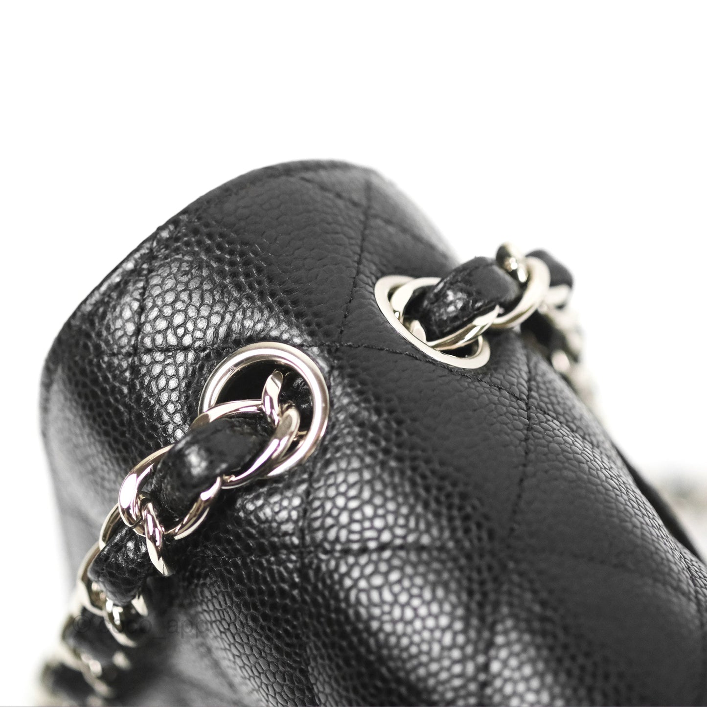 Chanel Jumbo Double Flap Black Caviar Silver Hardware⁣⁣