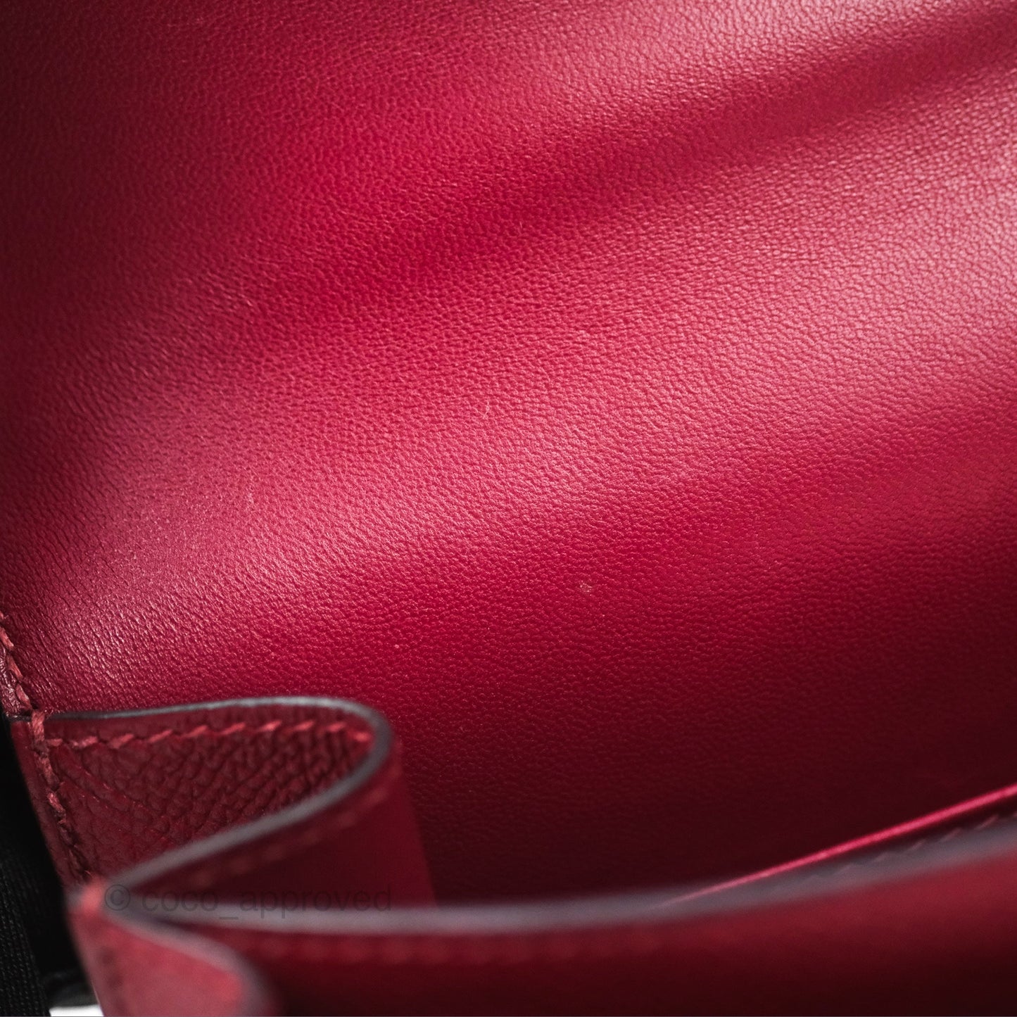 Hermès Constance Mini 18cm Rouge Grenat K1 Epsom Gold Hardware