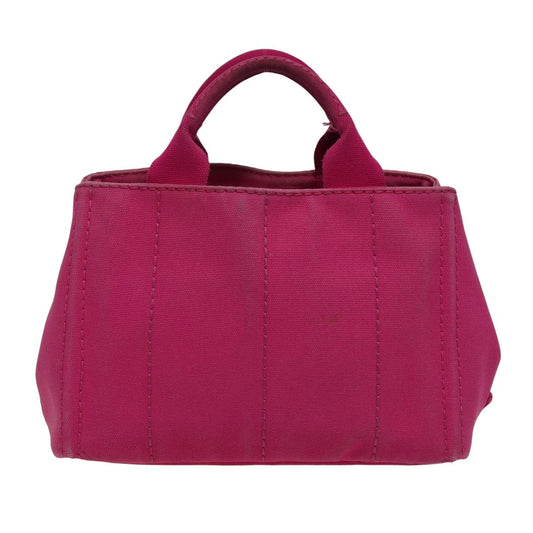 Luxury PradaCanapa PM Hand Bag Canvas Pink 78227