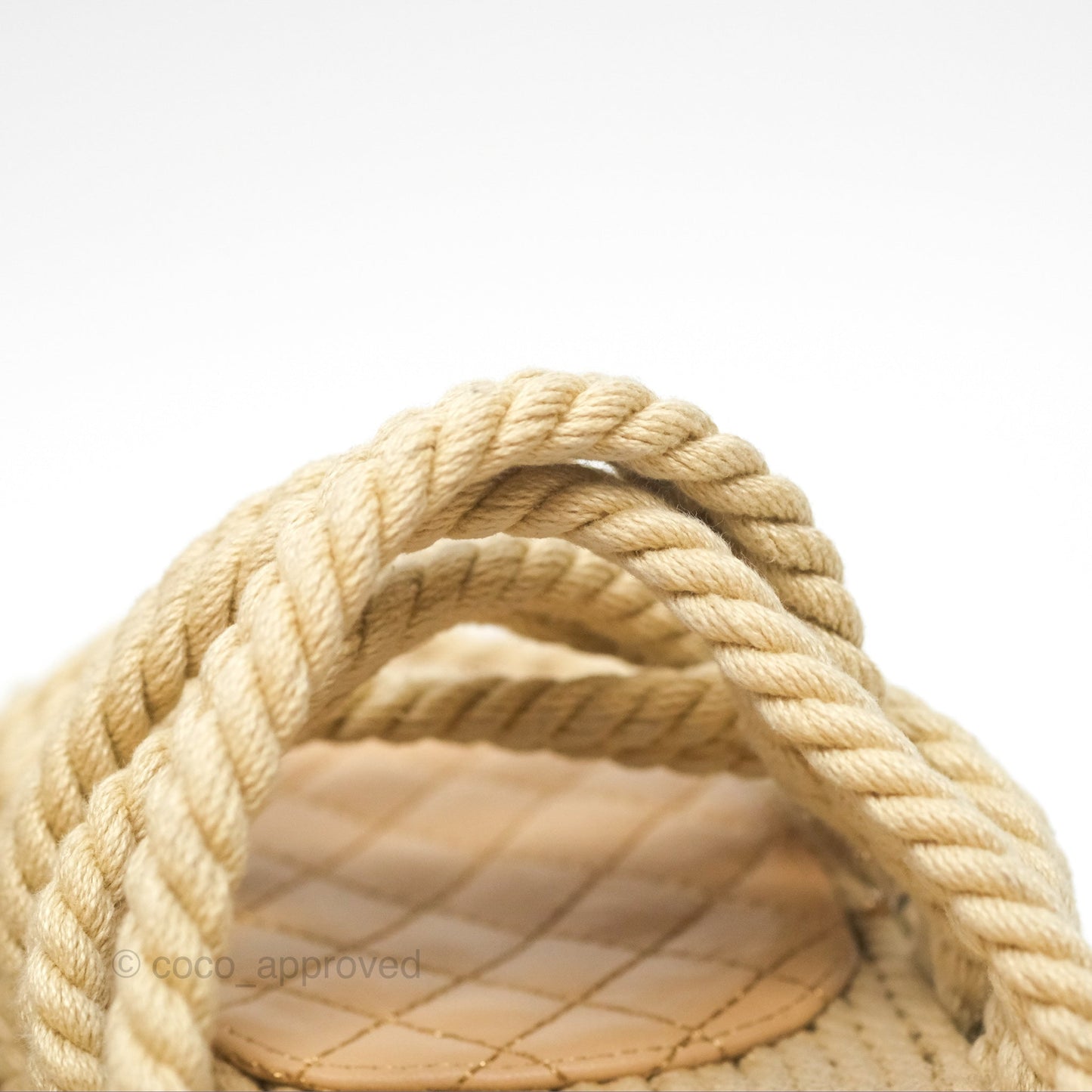 Chanel Cord Chain Slides Size 39