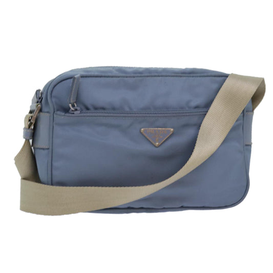Luxury PradaShoulder Bag Nylon Light Blue 78256