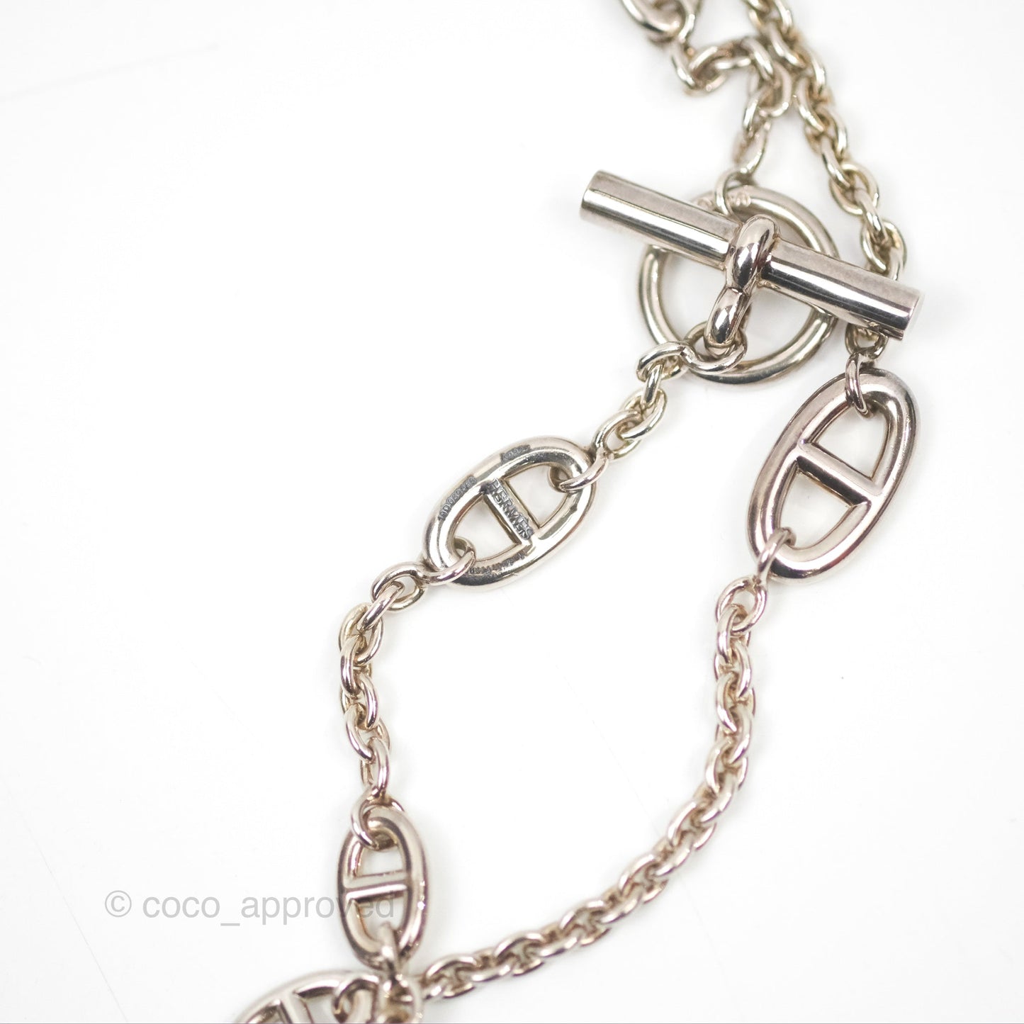 Hermès Farandole Long Necklace Palladium Hardware
