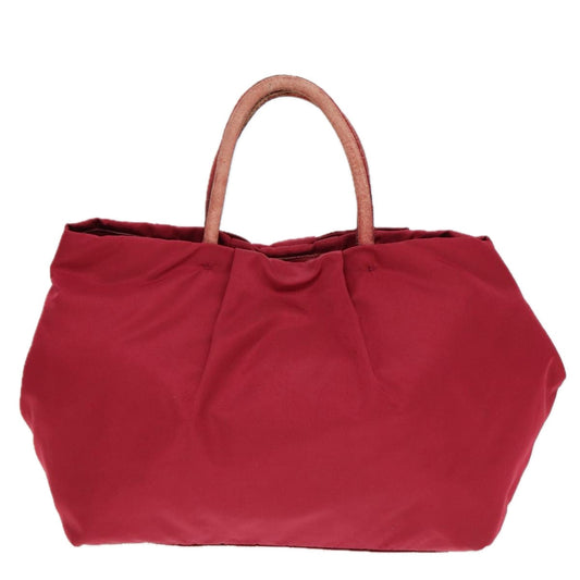 Luxury PradaRibbon Hand Bag Nylon Pink 78261