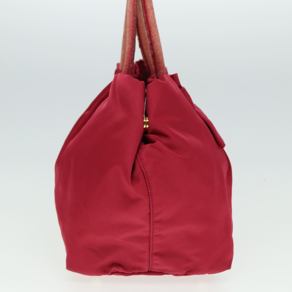 Luxury PradaRibbon Hand Bag Nylon Pink 78261